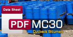 Cutback bitumen MC30 data sheet