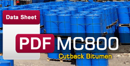 Cutback bitumen MC800 data sheet