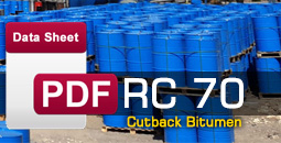Cutback bitumen RC70 data sheet