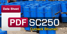 Cutback bitumen SC250 data sheet